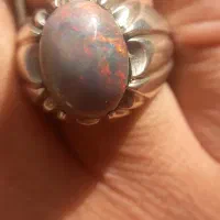 انگشتر بلک اوپال آتشین|جواهرات|کرمانشاه, |دیوار