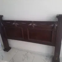 تخت چوبی با دو نوپان دونفره ۲*۱۶۰ در حد نو