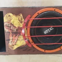 ساب ووفر متال 1500 نو و درحد  با باکس و محافظ|صوتی و تصویری|داران, |دیوار