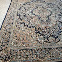 ست فرش، تابلو فرش و فرش کناره سورمه ای ۱۰۰۰ شانه