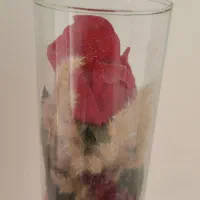 دو عدد گلدون استوانه ای و گل رز|گل مصنوعی|لاهیجان, حاجی آباد|دیوار