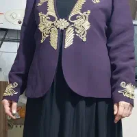 مانتو وکت ودامن مجلسی مجلسی جنس ریون کشی  نو نو