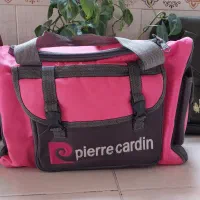 کیف صورتی/طوسی مناسب وسایل نوزاد (Pierre Cardin)