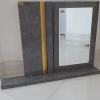 آینه وکمد روشویی نو استفاده نشده.