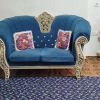 مبل هفت نفره به همراه جلو مبلی و میز تلویزیون|مبلمان خانگی و میز عسلی|خلخال, |دیوار