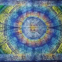 فرش قالیچه ابریشم کهکشانی