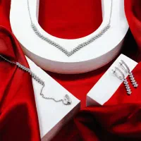 نیم ست نقره زنانه جی تی ای مدل جی نایس با قیمت منا|جواهرات|شیراز, گلستان|دیوار