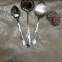 کفگیر ضخیم ژاپنی نو و قاشق شربت و کارد میوه ژاپن|ظروف سرو و پذیرایی|قم, بکایی|دیوار