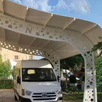 سایبان خودرو شیک و با دوام و ارزان|مصالح و تجهیزات ساختمان|فولادشهر, B2|دیوار