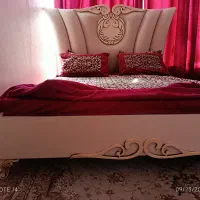 تخت دو نفره با روتختی و تشک