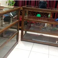 دو عدد ویترین سفارشی ساخت چوب روس