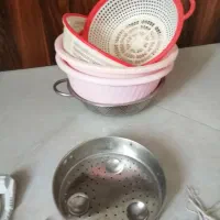 قمقمه سبد آبکش لگن ظرف غذا جا قاشقی ظرفی استیل ستل|ظروف نگهدارنده، پلاستیکی، یک‌بارمصرف|تهران, شیوا|دیوار