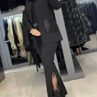 کت شلوار دانتل شومیز  لباس شب  اورال لباس مجلسی