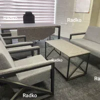 مبلمان اداری نیم ست مدرن پایه فلزی