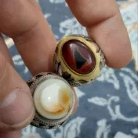 انگشتر نقره  باباقوری.و عقیق