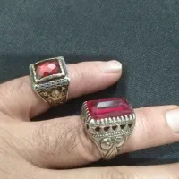 انگشتر نقره نگین یاقوت