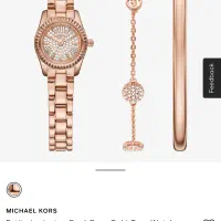 ساعت مچی زنانهmichael kors همراه دستبند پلمپ و اصل