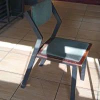 صندلی فلزی و چوبی با پارچه درجه یک|صندلی و نیمکت|ابهر, |دیوار