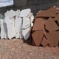 اجرای سنگ لاشه وارقه ای  سنگ مالون کوهی
