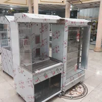 دستگاه مرغ بریان۶سیخ جوجه کباب ترکی گردان صنعتی فر|کافی‌شاپ و رستوران|اصفهان, تخت فولاد|دیوار