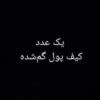 یک عدد کیف پول گمشده