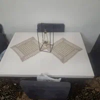 میز چهار نفره ناهار خوری پایه فلزی سالم سلامت