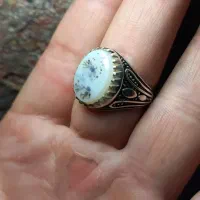 انگشتر ها و گردنبند نقره بسیار زیبا با سنگ طبیعی|جواهرات|گناباد, |دیوار