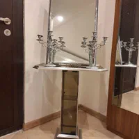 آینه شمعدان سیلور با کنسول|بوفه، ویترین، کنسول|تهران, اباذر|دیوار