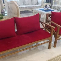 مبل چوبی نیم ست