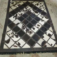 فرش پوست گاو چرم خالص