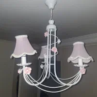 لوستر فلزی سه شعله