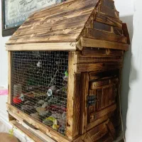 قفس چوبی کلبه