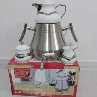 کتری وقوری شیردارهمراه باقندان وشکرپاش مینیاتور