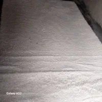فرش پرز بلند رنگ کرم