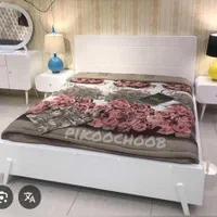 سرویس تخت خواب دو نفره فقط ۶ ماه استفاده شده|تخت و سرویس خواب|لامرد, |دیوار