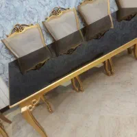 ست مبلمان ۷نفره باناهارخوری ۸نفره همراه میزوسط|مبلمان خانگی و میز عسلی|تهران, حکیمیه|دیوار