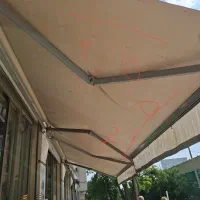 چادر سردرب مغازه دستی تمام المینیوم