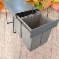 سطل زباله کابینتی ریلی دوقلو ۳۲ لیتری نو|آب‌چکان و نظم‌دهنده ظروف|تهران, آشتیانی|دیوار