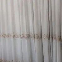 پرده حریر خامه دوزی