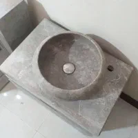 روشویی کابینتی سنگی با آینه باکس و پایه سنگی|لوازم سرویس بهداشتی|تهران, عباسی|دیوار