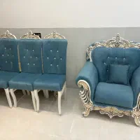 مبل ۱۲نفره +۴ عدد صندلی ناهارخوری