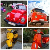 اجاره ماشین عروس قدیمی فولکس ، اجاره موتور وسپا