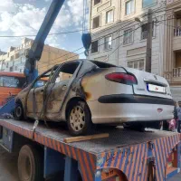 پژو ۲۰۶ سوخته