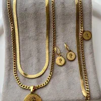 استیل رنگ ثابت گردنبند دستبند فروش انلاین