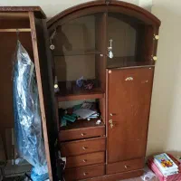 کمد و کتابخانه چوبی