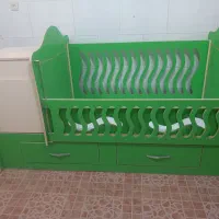 تخت دو منظوره تمام ام دی اف تخت نوزاد و نوجوان