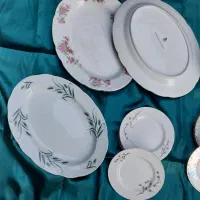 چینی گل سرخی قدیمی اصل ژاپن|ظروف سرو و پذیرایی|اصفهان, خواجو|دیوار