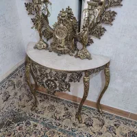 آینه وشمعدان طرح برنز|بوفه، ویترین، کنسول|کرمانشاه, |دیوار