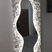 اینه دفرمه بک لایت تاج دار 60 در 180