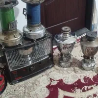 چراغ تیوست وسماورنفتی قدیمی|بخاری، هیتر، شومینه|سده (خراسان جنوبی), |دیوار